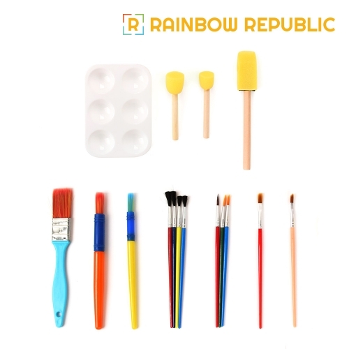 레인보우리퍼블릭 붓 파레트 16종 세트