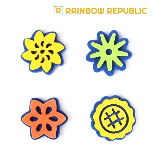 레인보우리퍼블릭 EVA 꽃 스탬프 4종 세트