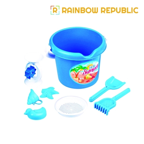 레인보우리퍼블릭 1단 물레방아 모래놀이(블루)