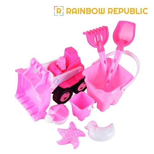 레인보우리퍼블릭 불도저 모래놀이(핑크)