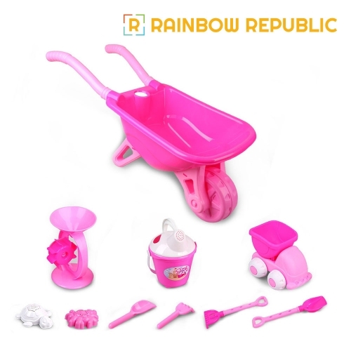 레인보우리퍼블릭 큰 수레 모래놀이(핑크)