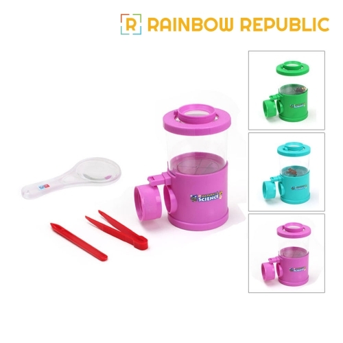 레인보우리퍼블릭 다기능 곤충 관찰경 세트 (색상랜덤)