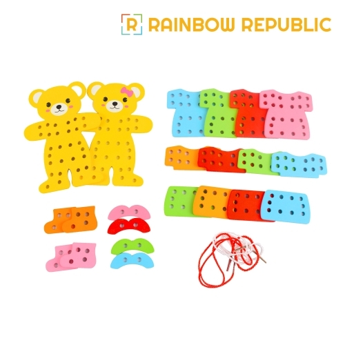 레인보우리퍼블릭 곰돌이 옷 입히기 놀이