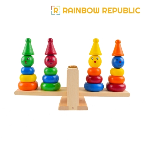 레인보우리퍼블릭 꼬마블럭 저울놀이