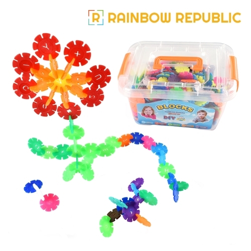 레인보우리퍼블릭 눈꽃 블럭 500pcs