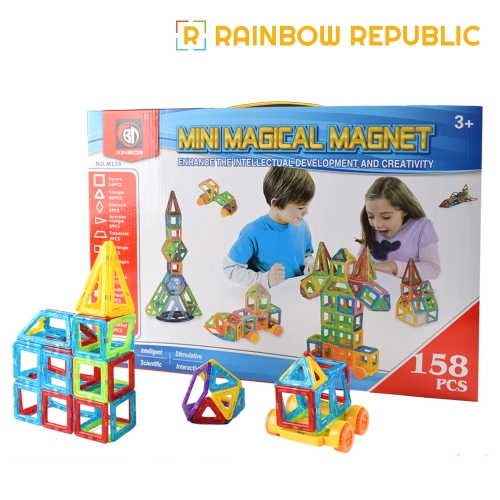 레인보우리퍼블릭 자석 블럭 158pcs