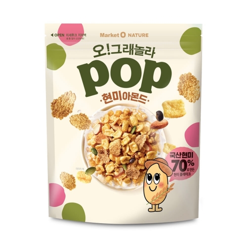 오 그래놀라 팝 현미아몬드 340g