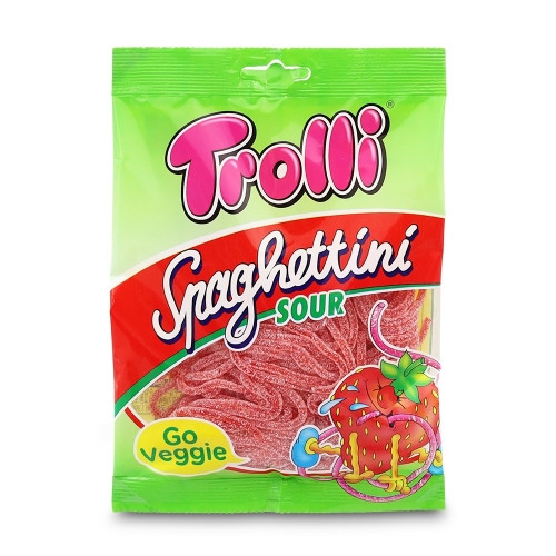 트롤리 스파게티니 사우어 딸기맛 100g