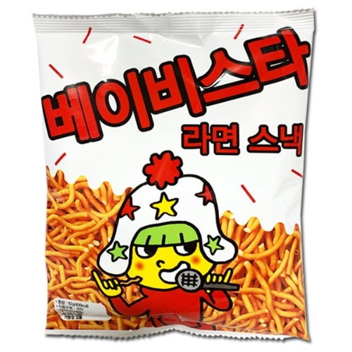 베이비스타 라면 스낵 과자 라멘 땅 82g