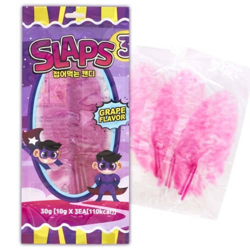 접어먹는 캔디 포도 슬랩스 사탕 (10g X 3개입) 30g
