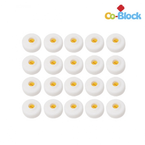 코블록 파스텔 바퀴 20pcs