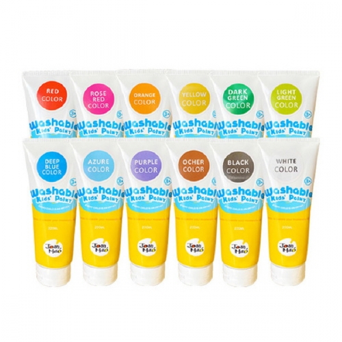 음률미술 워셔블페인트 220ml 12색세트