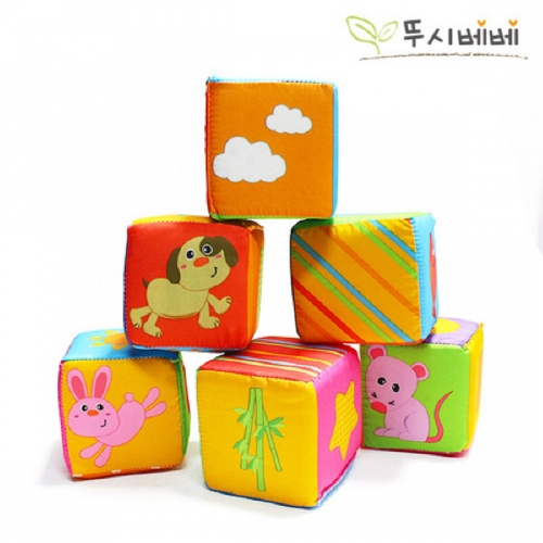 뚜시베베 폭신헝겊 블록 6종