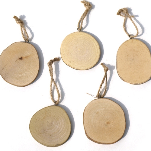 원형나무장식판(6-7cm)
