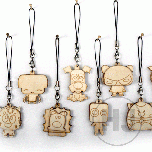 나무목각 핸드폰줄