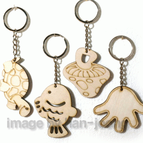 자연재료(나무) 열쇠고리만들기