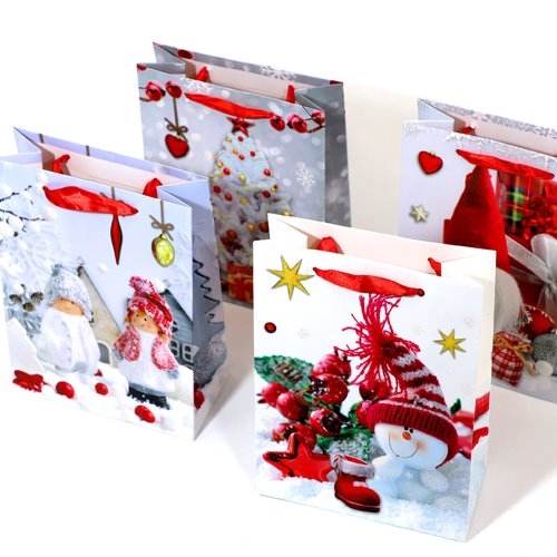 화이트크리스마스 쇼핑백(17.8*23.8*8.5)