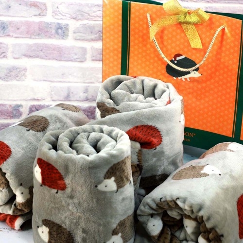 양면 극세사 고슴도치 무릎담요(학생담요)