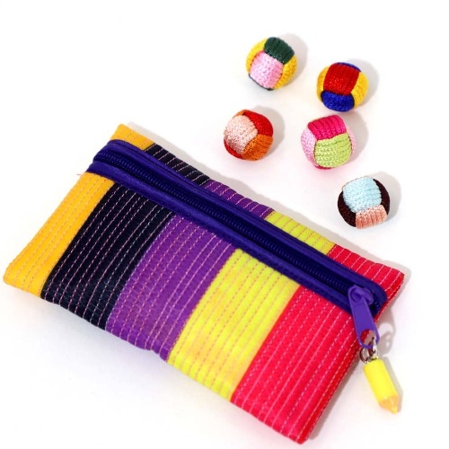 색동실공기와 전통지갑세트(신)(공기놀이/전통놀이)