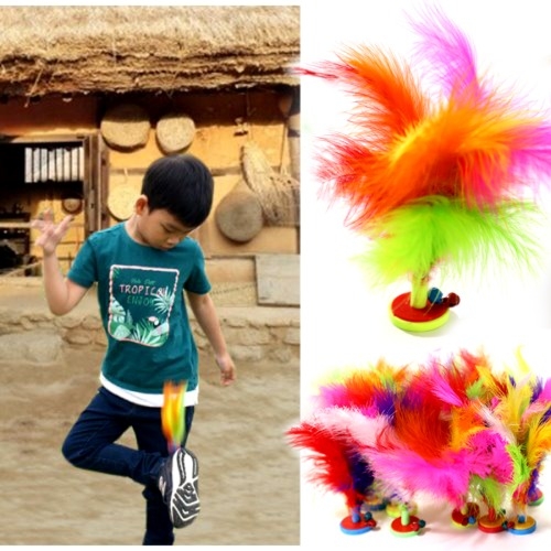 6색 깃털제기(제기차기)