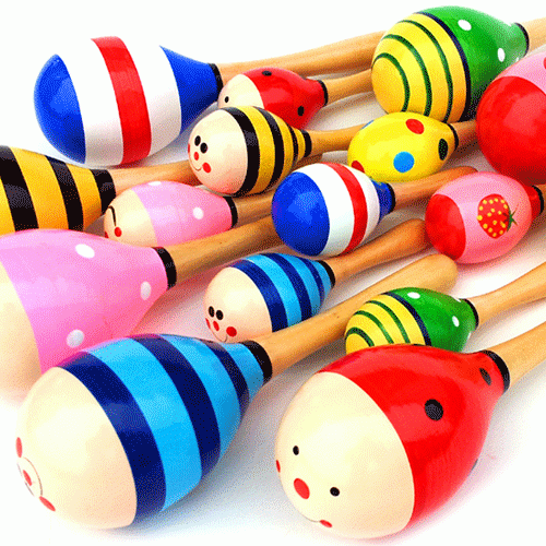 (원목악기)유아마라카스(12cm 소형)