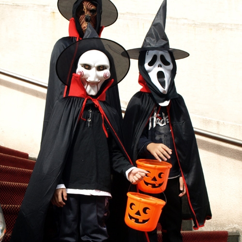 (할로윈)블랙망토 모자세트