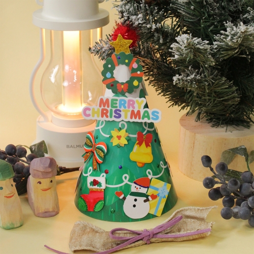 크리스마스 트리 꼬깔 모자 5set