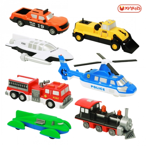 [자석나라] 믹스매치 자석블럭 (디럭스2) 자동차/헬기/소방차/건설차