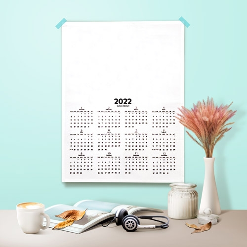 [두두엠] 패브릭 컬러링 달력 2026년(무지)