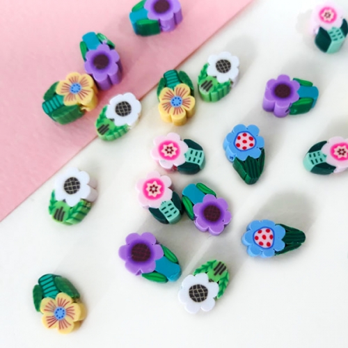 [탑키드] 꽃 폴리머 비즈 (20개 1세트)