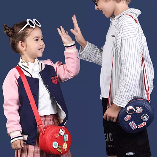 소프트 실리콘 카툰 패턴 크로스백 가방 (라운드)