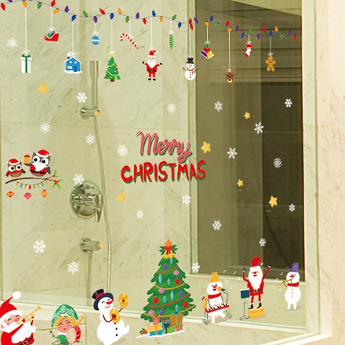 크리스마스 창문 스티커