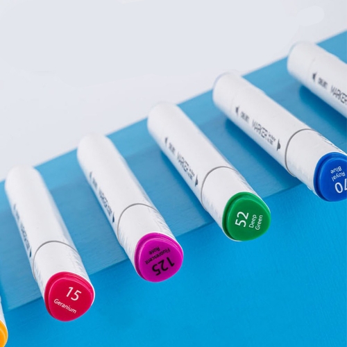 델리 트윈팁 삼각 삼각 마커 마카12색