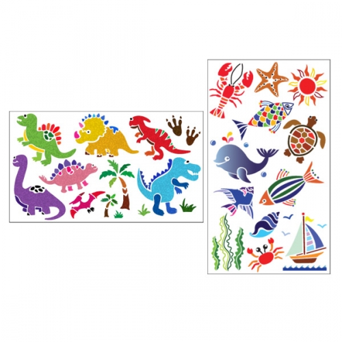 [탑키드] 스텐실 도안 (2장 공룡,바다)