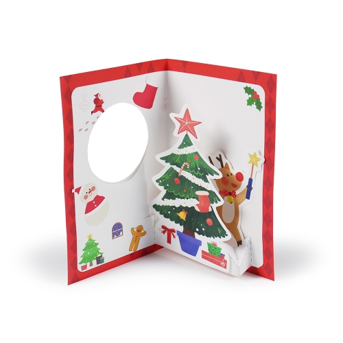 (몽스쿨)KY2120 크리스마스카드 만들기 깜짝 루돌프