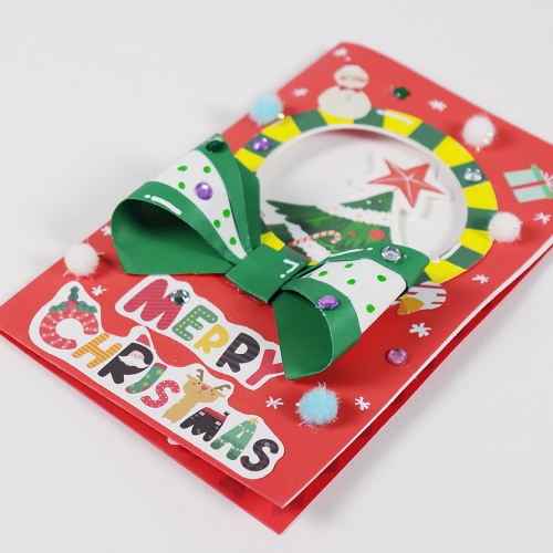 (몽스쿨)KY2120 크리스마스카드 만들기 깜짝 루돌프