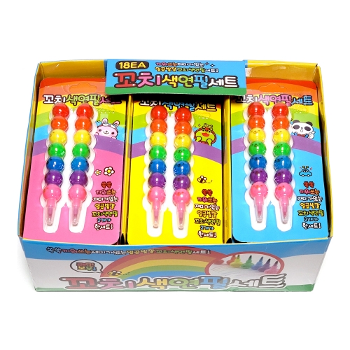 꼬치색연필세트(1000원X18개)