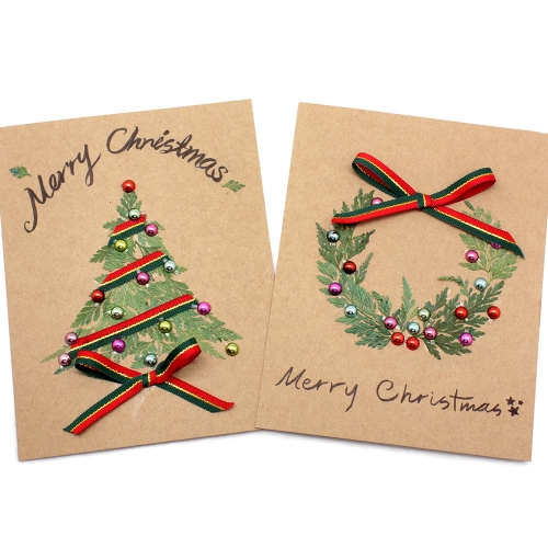 초록잎크리스마스카드만들기