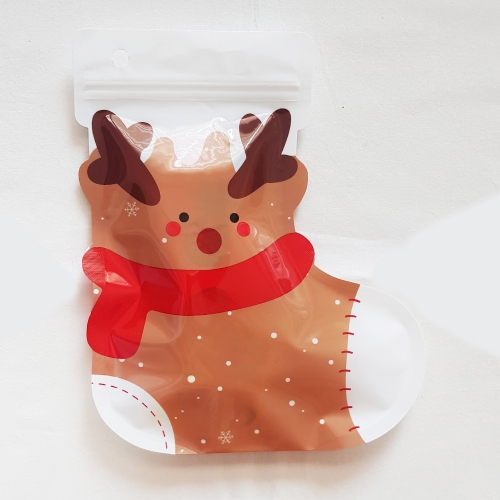 크리스마스 지퍼백봉투(산타/루돌프/눈사람)2장