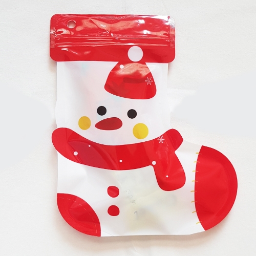 크리스마스 지퍼백봉투(산타/루돌프/눈사람)2장