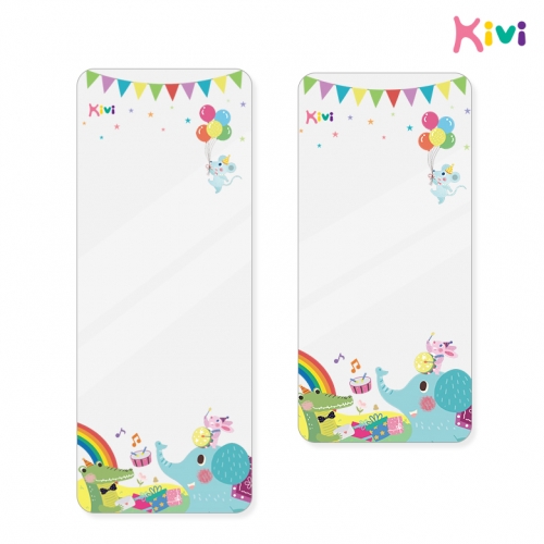 [키즈비전] 키비 붙이는 아크릴 전신 안전거울 교구장안전거울 2단/3단(동물,탈것)