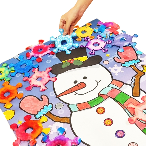 아티바바 모둠활동 칼라링 눈사람도안