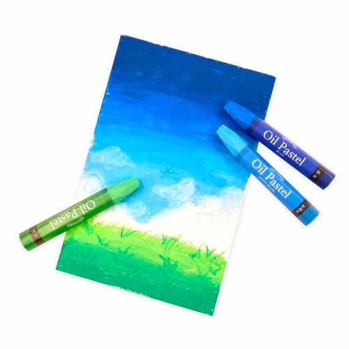 아티바바 오일파스텔 12색