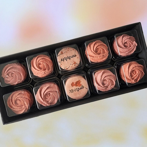 포토프린팅 레터링 수제 마카롱