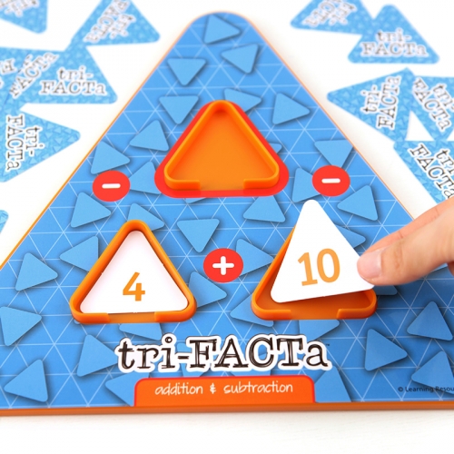 [보드게임]에듀카 트라이 팩타 덧셈 뺄셈 /5세이상 삼각연산