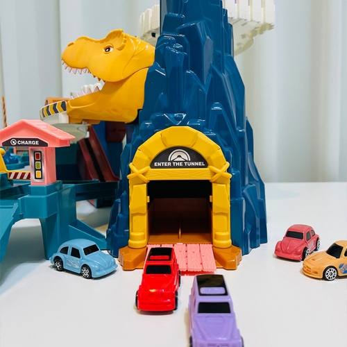 레츠토이 다이노 마운틴로드 트랙 레일 공룡 미니카 자동차 주차타워 장난감