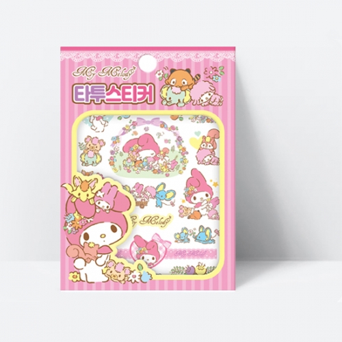 산리오 캐릭터즈 마이멜로디 타투스티커_아이누리