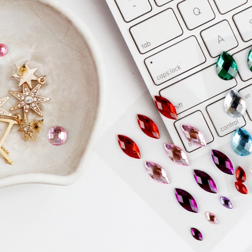 메이크문구 큐빅스티커 16번