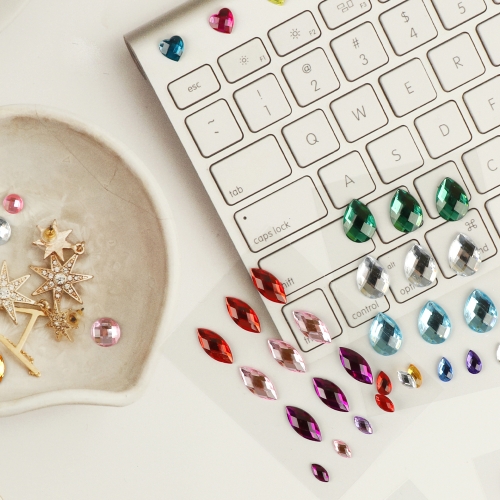 메이크문구 큐빅스티커 20번