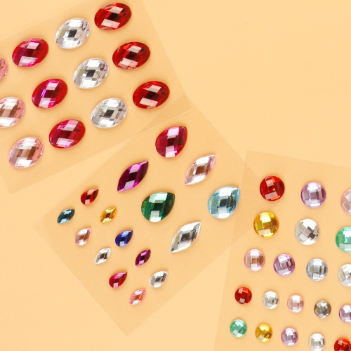 메이크문구 큐빅스티커 24번